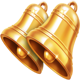 piggy bank coinstorm bells symbol