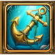 pirates cove plunder gold anchor symbol