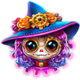 punky hallowin mega cascade blue symbol