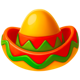 red and hot chilli sombrero symbol