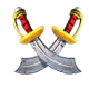 redbeards ruby fortune map swords symbol