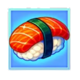 rice and riches hold and win sushi symbol
