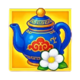 rice and riches hold and win teapot symbol