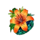 rtg triple tigers flower symbol