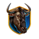 safari shoot bison symbol