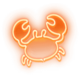 sam on the beach crab symbol