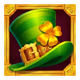 shamrock money pot big bang green hat symbol