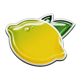 sparkling fresh lemon symbol