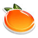 sparkling fresh orange symbol