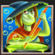 spin and spell deep blue hat witch symbol