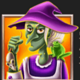 spin and spell purple hat witch symbol