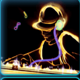 spinning lights dj symbol