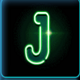 spinning lights j symbol