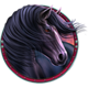 spirit of mustang west express black horse symbol