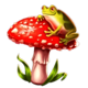 spooky skull frog symbol