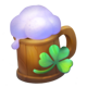 st patricks pots hold and win beer symbol