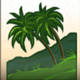 surf paradise palmtree symbol
