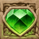 temple tumble green crystal symbol