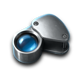 the gem master magnifier symbol