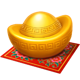 tiger king fortune gold ingot symbol