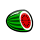 triple 7s red white and blue melon symbol