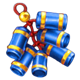 triple money jackpot gold blue symbol