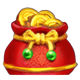 triple money jackpot gold coins symbol