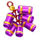 triple money jackpot gold purple symbol