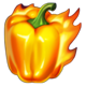 triple money jackpot spicy capsicum yellow symbol
