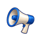 vamos ganamos megaphone symbol