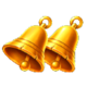 volcano golden coins bell symbol