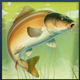 wild fishing yellow fish symbol