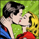 winter heart kiss symbol