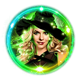 witchy wins green witch symbol