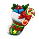 wolf it up christmas sock symbol