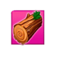 wood luck log symbol