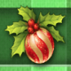 xmas joker mistletoe decoration symbol