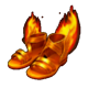 zeus vs typhon fire sandals symbol