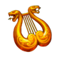 zeus vs typhon golden lyre symbol