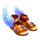 zeus vs typhon winged sandals symbol