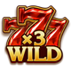 flame rush red wild symbol