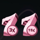 lucky for you pink 7s wild symbol