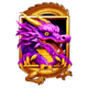 mystical dragons pink wild symbol