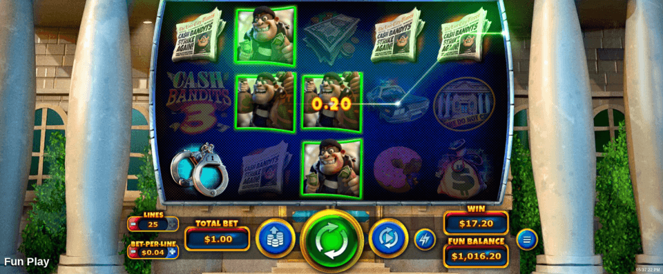 cash bandits 3 free spins rtg spinmybonus