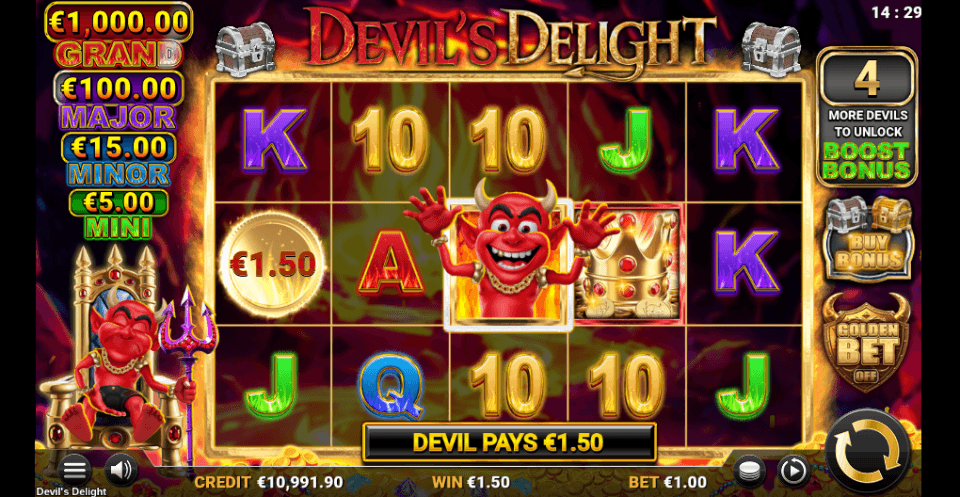 devils delight slot devil feature