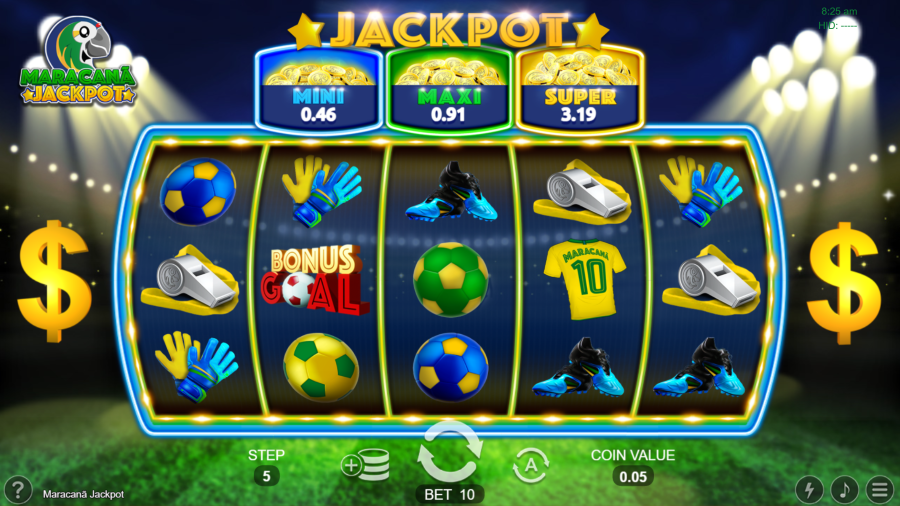 espresso games maracana jackpot tableau