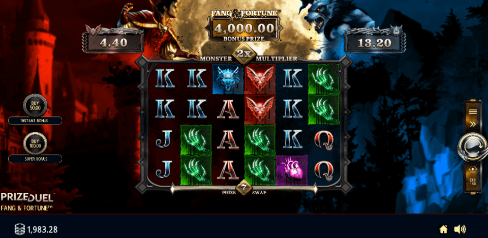 fang and fortune slot layout