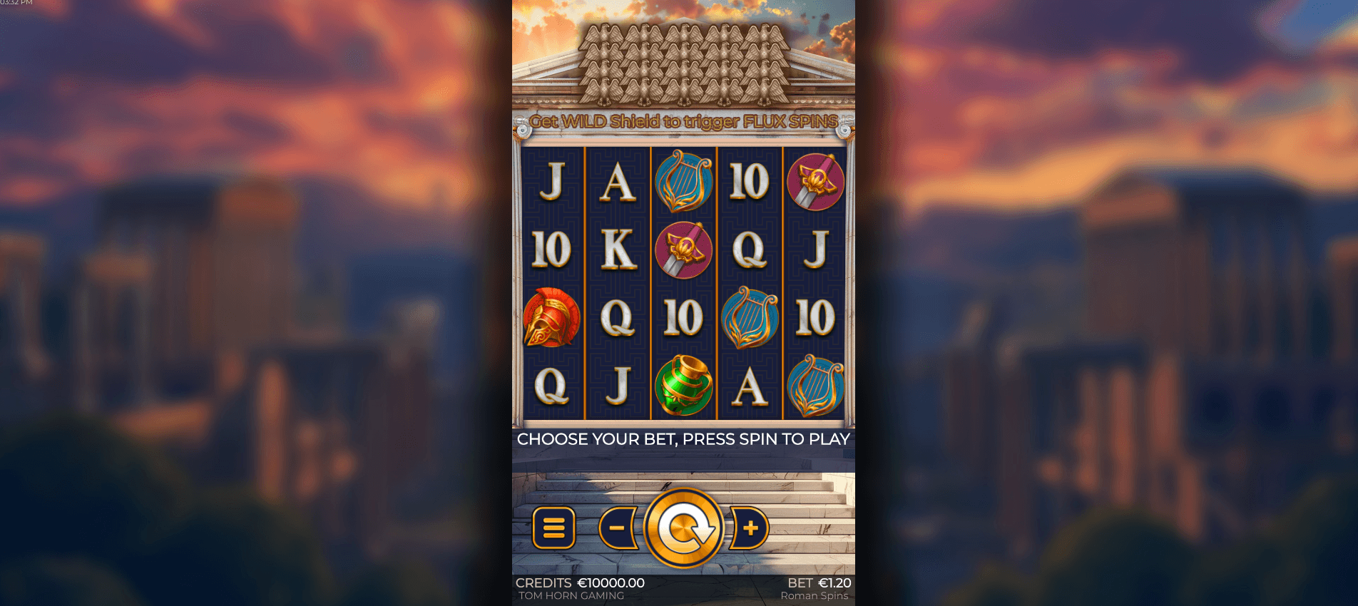 Roman Spins Tom Horn Gaming