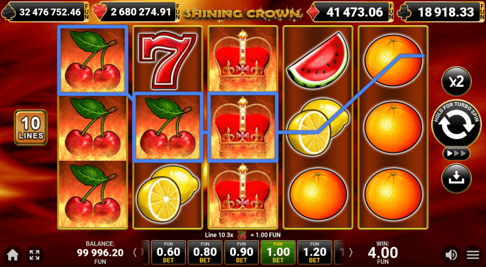 shining crown amusnet spinmybonus free spins