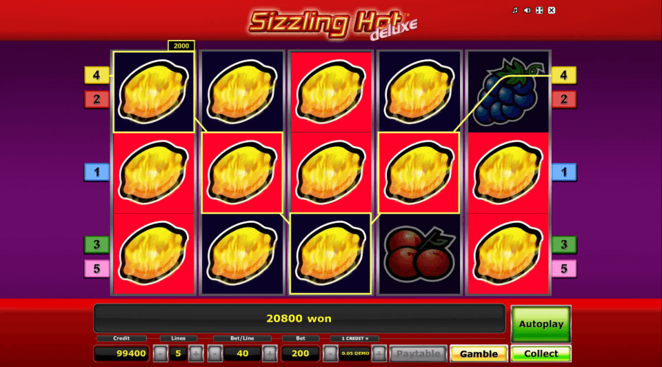 sizzling hot deluxe spinmybonus free spins novomatic